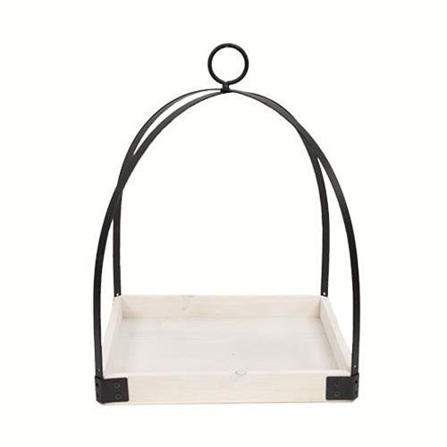 2 Set White Square Bottom Diagonal Frame Lanterns - The Fox Decor