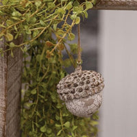 Distressed Resin Acorn Ornament - The Fox Decor