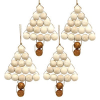 Thumbnail for 4 Set Natural Bead Tree Ornaments