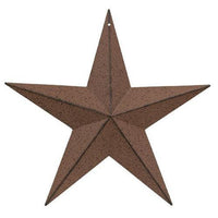 Rust & Black Barn Star 12 - The Fox Decor