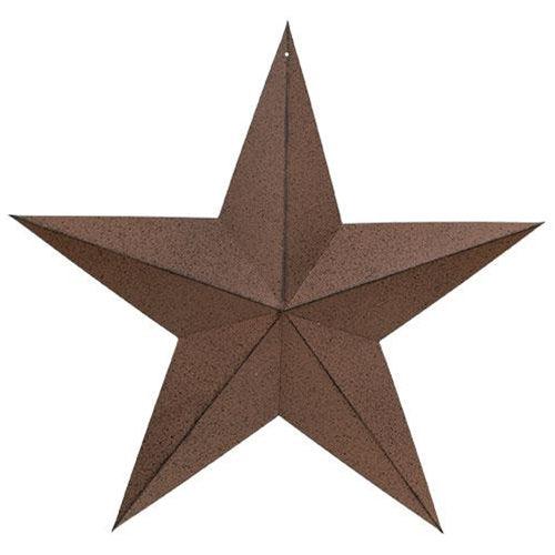 Rust & Black Barn Star 18 - The Fox Decor