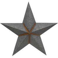 Rusty Galvanized Barn Star 18 - The Fox Decor