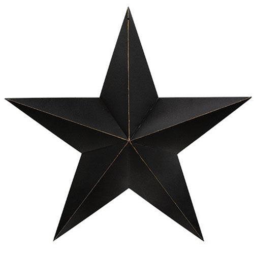 Antique Black Barn Star 24 - The Fox Decor