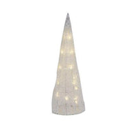3/Set, Light Up Tinsel Cone Trees - The Fox Decor