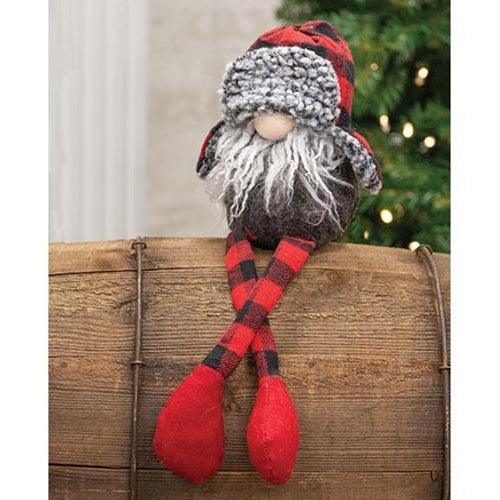 Red & Black Dangle Leg Gnome - The Fox Decor