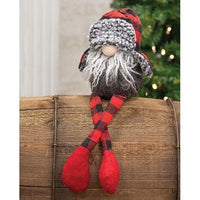 Red & Black Dangle Leg Gnome - The Fox Decor