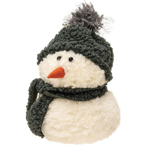 Sm Sitting Snowman w Hat & Scarf 2 Asstd