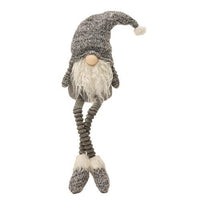 Thumbnail for Dangle Leg Grey Santa Gnome