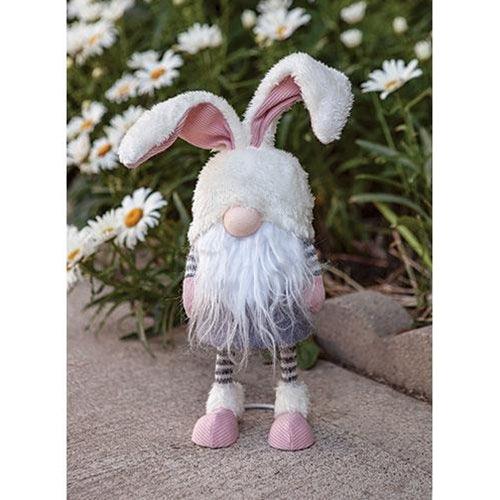 Striped Bunny Wobble Gnome w Long Legs - The Fox Decor