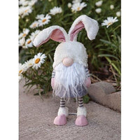 Striped Bunny Wobble Gnome w Long Legs - The Fox Decor