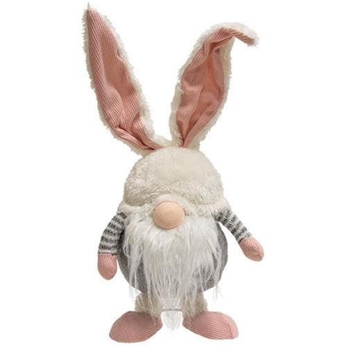 Striped Bunny Wobble Gnome w Short Legs - The Fox Decor