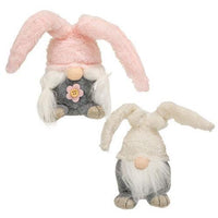 Mr & Mrs Mini Fuzzy Bunny Gnome 2 Asstd - The Fox Decor