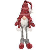 Thumbnail for Small Red Sweater Dangle Leg Gnome