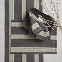Thumbnail for Graphite Stripe Placemats Set of 6 Park Designs - The Fox Decor