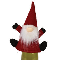 Thumbnail for Plush Red Santa Gnome Bottle Topper w LED Light - The Fox Decor
