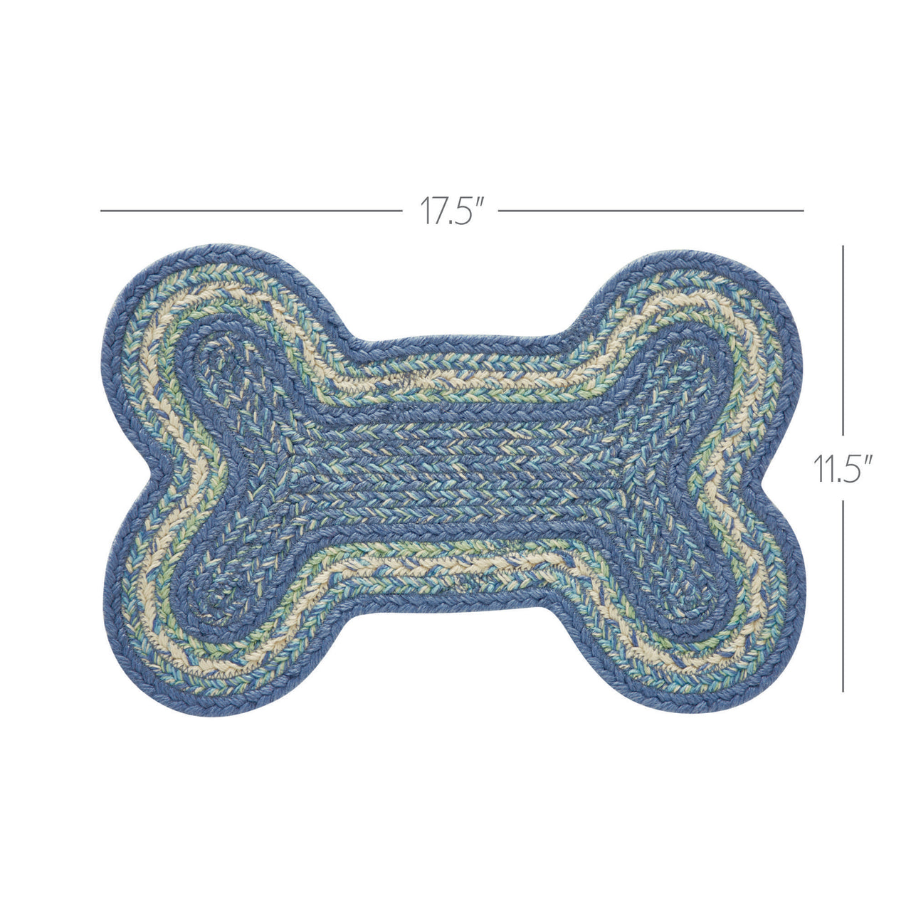 Jolie Indoor/Outdoor Small Bone Braided Rug 11.5"x17.5" VHC Brands - The Fox Decor