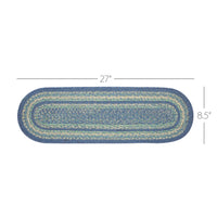 Thumbnail for Jolie Jute Stair Tread Oval Latex 8.5x27 - The Fox Decor