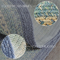 Thumbnail for Jolie Braided Jute Oval Braided Rugs with Rug Pad - VHC Brands - The Fox Decor