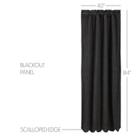 Thumbnail for Kettle Grove Plaid Scalloped Blackout Panel 84x40 VHC Brands - The Fox Decor