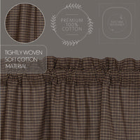 Thumbnail for Kettle Grove Plaid Scalloped Blackout Panel 84x40 VHC Brands - The Fox Decor