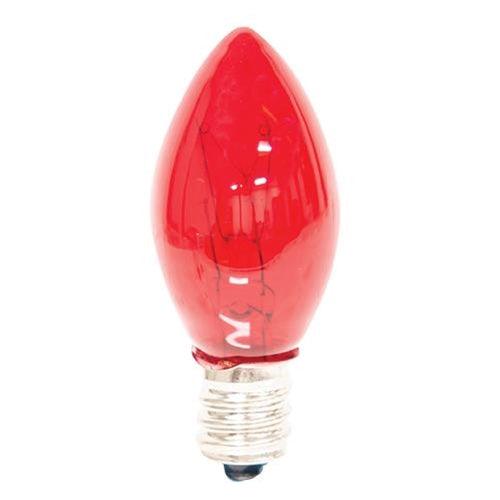 Red Replacement Bulb Candelabra Base 5 W - The Fox Decor