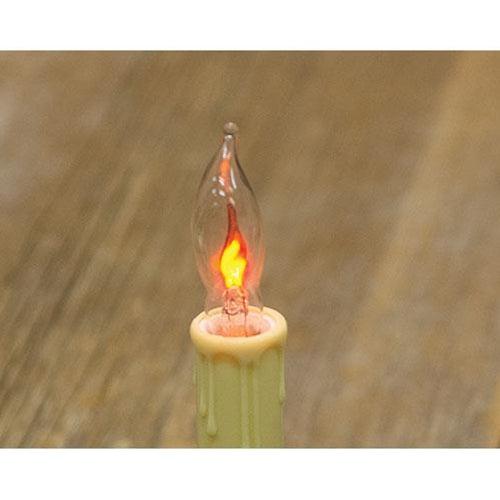 2 Pkg Flicker Flame Bulbs 1W - The Fox Decor