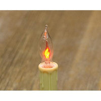 2 Pkg Flicker Flame Bulbs 1W - The Fox Decor