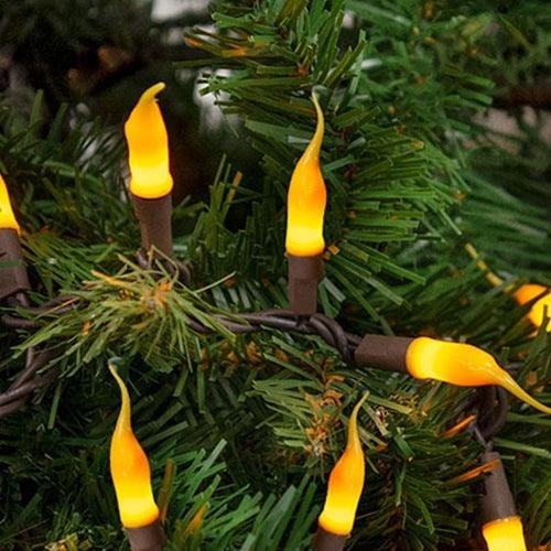 Silicone Lights Brown Cord 10ct - The Fox Decor