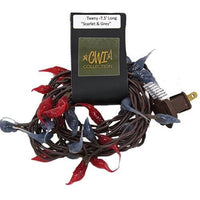 Scarlet & Gray Silicone Teeny Lights 50ct - The Fox Decor