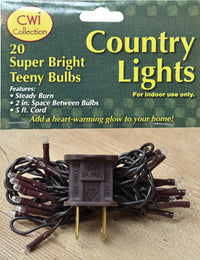 Thumbnail for Teeny Lights, Brown Cord, 20ct