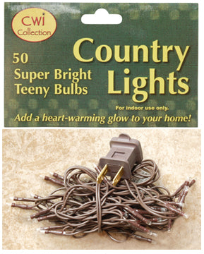 Teeny Lights, Brown Cord, 50ct