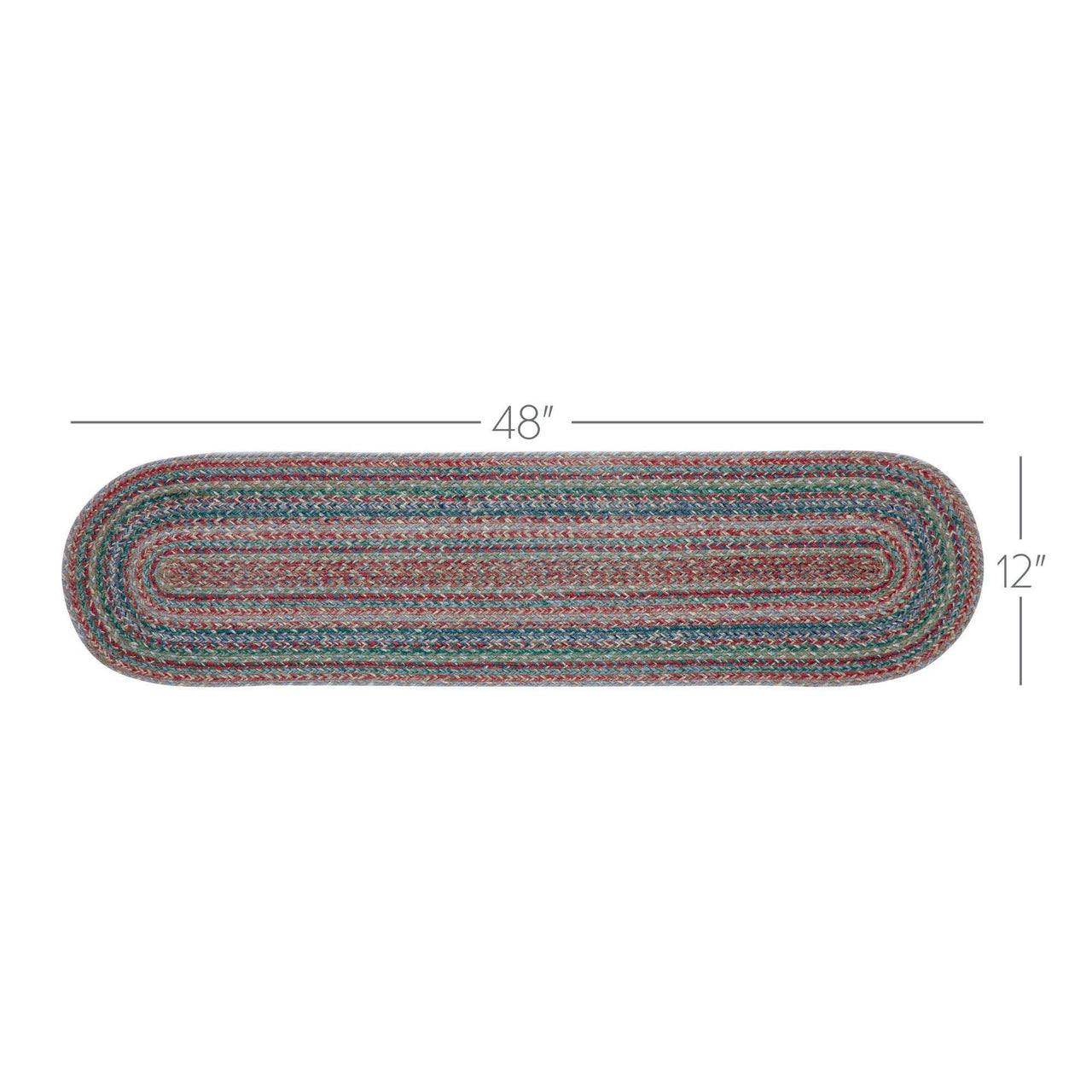 Multi Jute Oval Runner 12x48 - The Fox Decor
