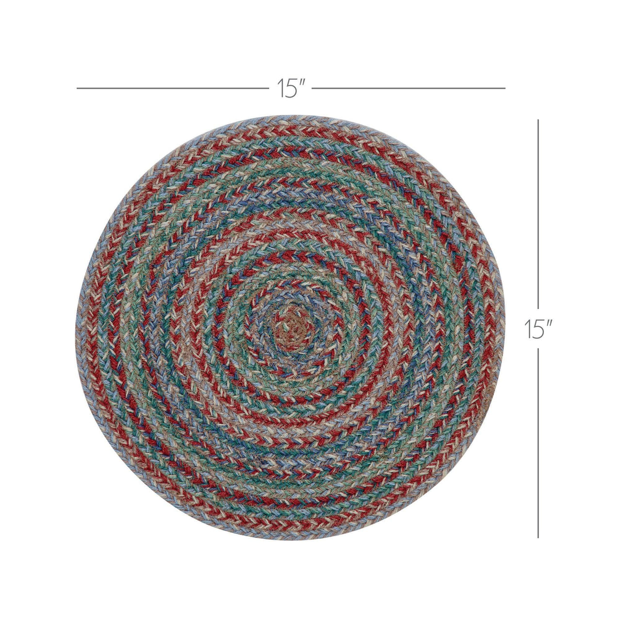 Multi Jute Trivet 15 inch Diameter - The Fox Decor