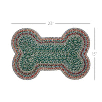 Multi Indoor/Outdoor Medium Bone Shape Braided Rug 15