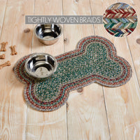 Multi Indoor/Outdoor Medium Bone Shape Braided Rug 15