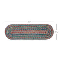 Thumbnail for Multi Jute Stair Tread Oval Latex 8.5x27 - The Fox Decor