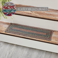 Thumbnail for Multi Jute Stair Tread Rect Latex 8.5x27 - The Fox Decor
