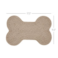 Thumbnail for Natural Indoor/Outdoor Small Bone Braided Rug 11.5