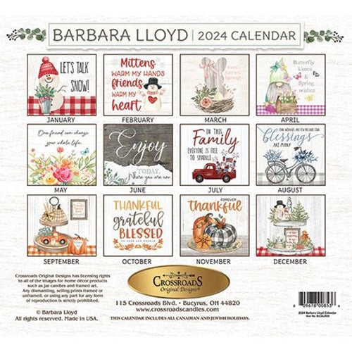 Barbara Lloyd 2024 Calendar