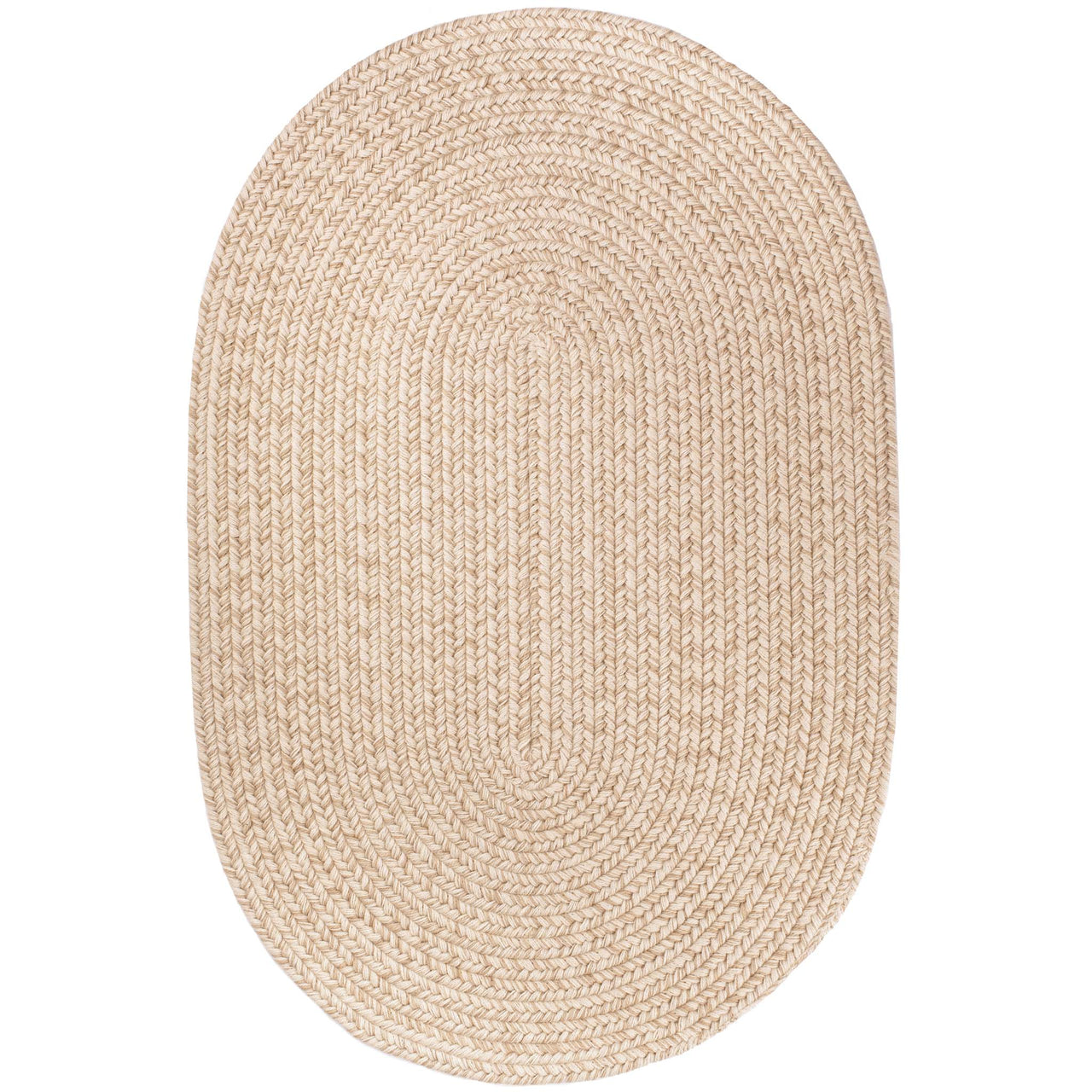 Sand Color Area Rig Wool Solids Area Rug - Oval - S100 Sand – The Fox Decor