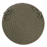 Wool Solids Chair Pad - S129 Dark Sage