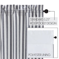Thumbnail for Sawyer Mill Blue Ticking Stripe Blackout Panel 84x40 VHC Brands