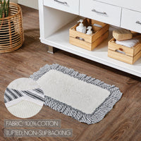 Sawyer Mill Black Bathmat 20x30 - The Fox Decor