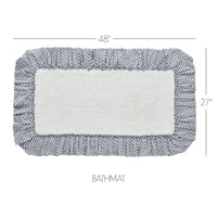 Sawyer Mill Black Bathmat 27x48 - The Fox Decor