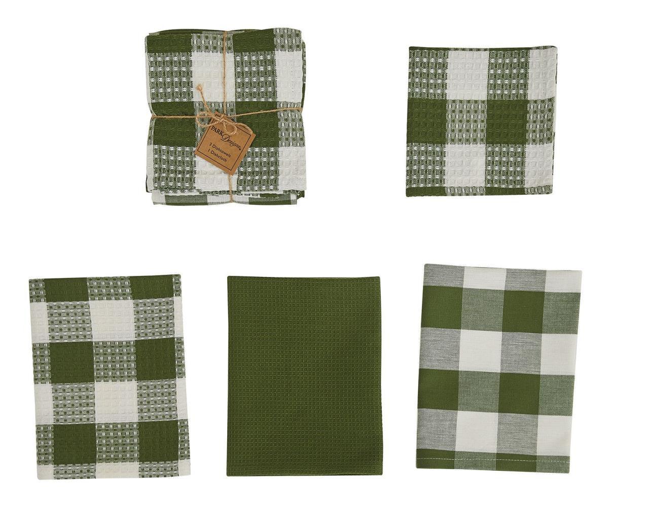 Wicklow Check Sage Dishtowel Set Park Designs