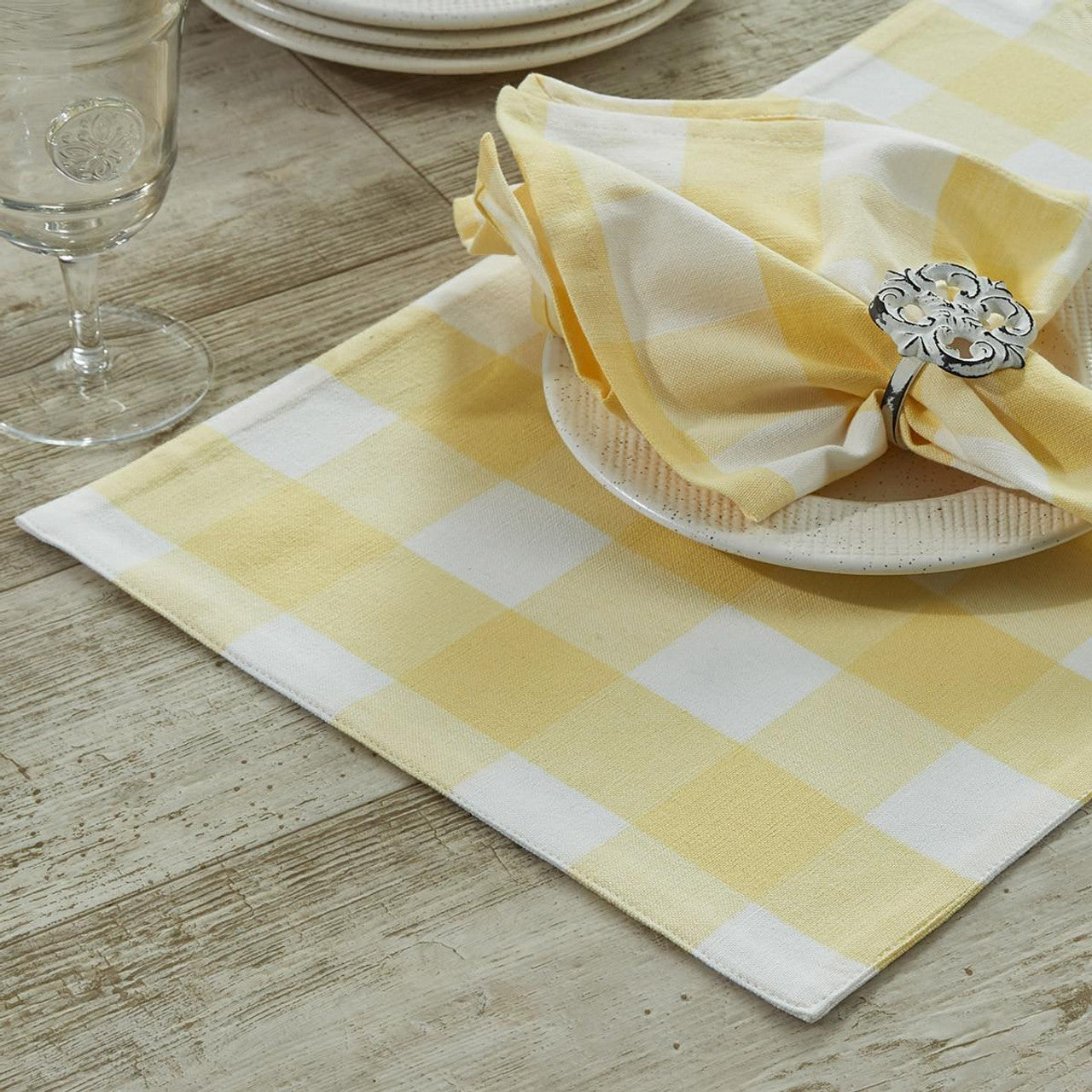 Wicklow Check Table Runners - Yellow Backed Park Designs