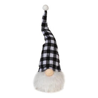 Checkered Gnome w LED Light 2 Asstd - The Fox Decor