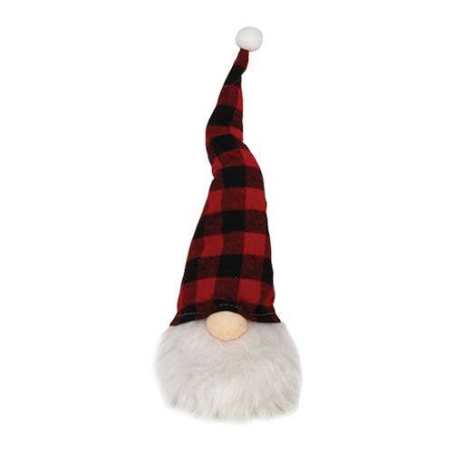 Checkered Gnome w LED Light 2 Asstd - The Fox Decor