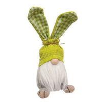 Gingham Waffle Bunny Gnome 3 Asstd - The Fox Decor