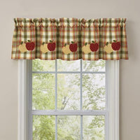 Thumbnail for Apple Valance - Applique Park Designs - The Fox Decor